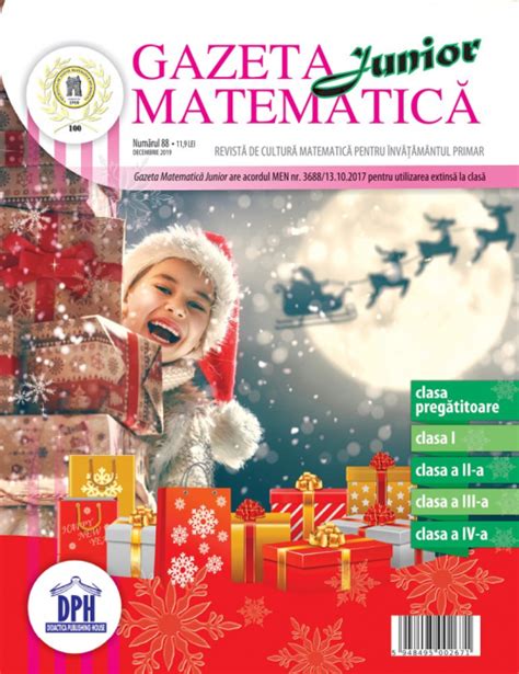 Gazeta Matematica Junior Nr 88 Editura Dph