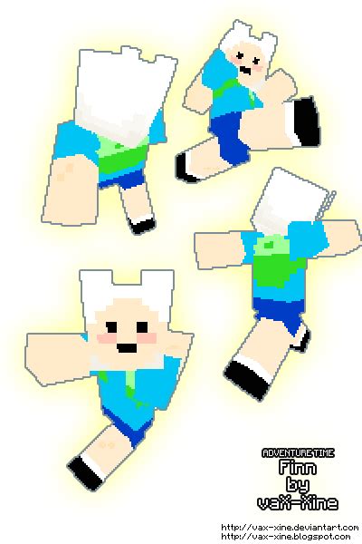 Adventure Time Finn The Human Minecraft Skin