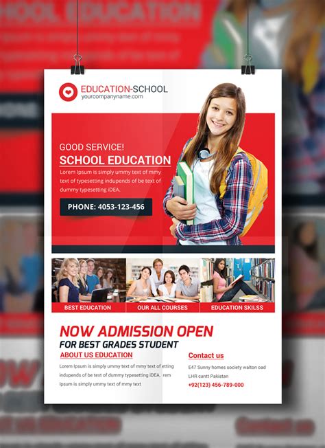 Junior School Education Flyer Template Behance