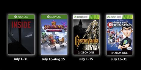Xbox Live Games With Gold July Announced