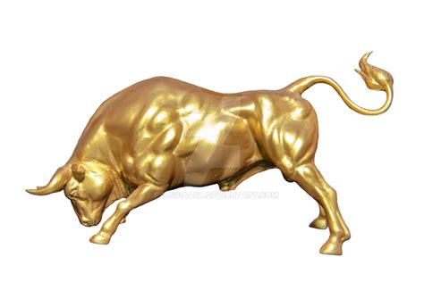 Golden Bull On A Transparent Background By Prussiaart On Deviantart
