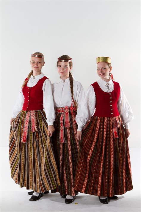 Latvia 2013th Song And Dance Festival Latvian National Costumes