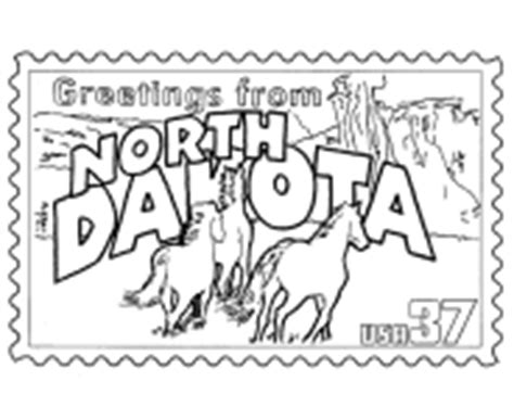 North dakota flag us state. USA-Printables: State of North Dakota Coloring Pages ...