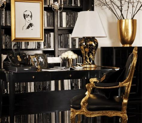 Black And Gold Interiors Celebrate And Decorate