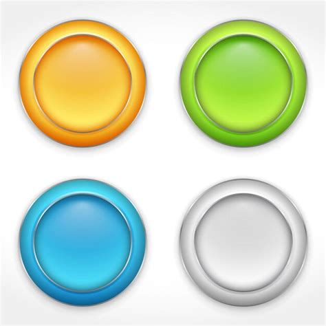 Premium Vector Colorful Round Buttons Vector Eps10 Illustration