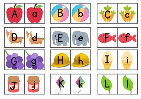 Free Printable Abc Matching Game Printable Form Templates And Letter
