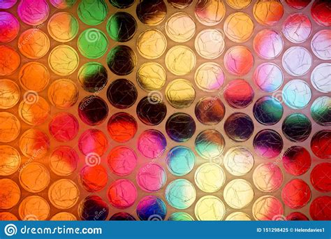 Abstract Close Up Bubble Wrap Sheet With Colorful Background Stock