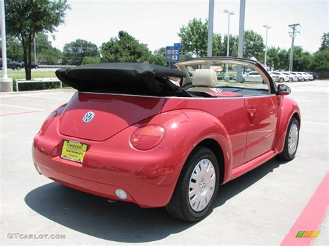 2005 Tornado Red Volkswagen New Beetle Gl Convertible 11052129 Photo