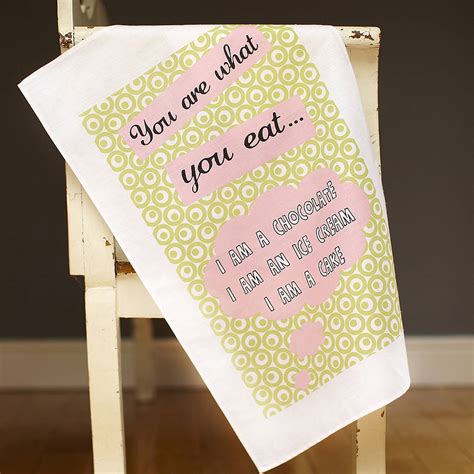 You Are What You Eat Tea Towel By Catherine Colebrook