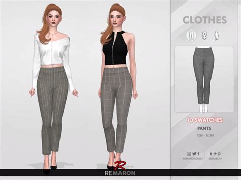 Work Pants For Women 02 By Remaron At Tsr Sims 4 Updates