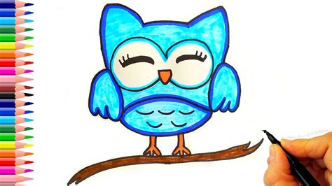 Sevimli Baykuş Nasıl Çizilir How To Draw An Owl Cute Youtube