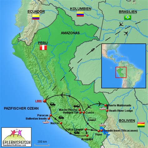 Hier sehen sie die lage von peru unterkünften angezeigt nach preis, verfügbarkeit oder bewertung von anderen reisenden. StepMap - KARTE PERU - Landkarte für Südamerika