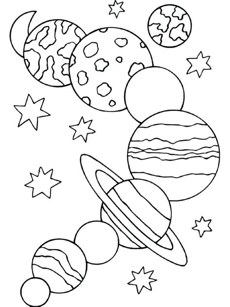 Solar System Printable Coloring Pages