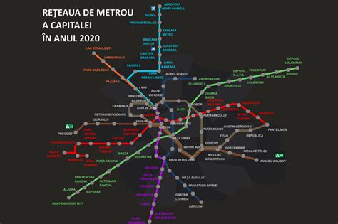 Anii 2020 Noua Hartă A Metroului Bucureştean Dmax Distracţie Maximă
