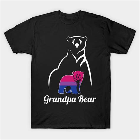 Lgbt Bisexual Grandpa Bear Bi Pride Flag Bisexual T Shirt Teepublic