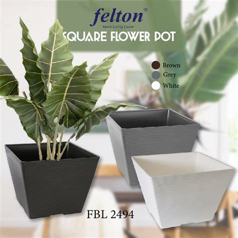 See more ideas about gubahan bunga, tanaman dalam rumah, bilik seni. GNC - FELTON Square Flower Pot 2494 Pot Pasu Bunga Dan ...