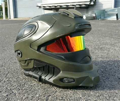 Halo Reach Recon Helmet Replica Leds Wearable Paintwork Etsy
