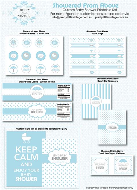 Cute baby shower ideas that are easy and effortless. Kara's Party Ideas Free printable baby shower party ...