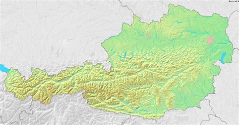 Political map of austria with cities. Austria Topographic Map - Mapsof.Net