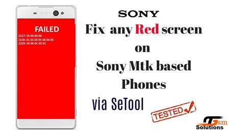 How To Fix Red Screen After Flash On All Sony Mtk Youtube