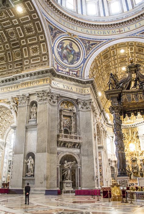 St Peters Cathedral In Rome Inside High Quality Stock Photos