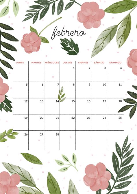 Milowcostblog Calendario Febrero Imprimible Y Fondo