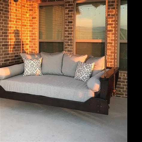 Pin By Amy Mills On Outdoor Swing In 2021 Porch Swing Bed Bed Swing