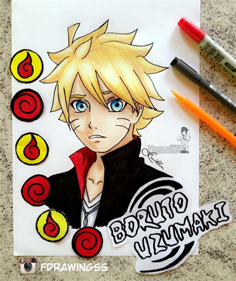 Uzumaki Boruto By Fdrawingss On Deviantart