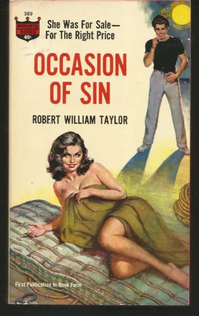 Monarch 389 Occasion Of Sin Robert William Taylor 1963 Vintage Paperback Sleaze 45 00 Picclick