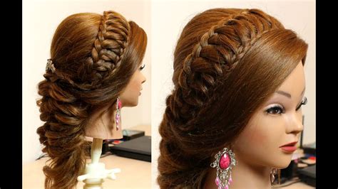 Bridal Hairstyle For Long Hair Tutorial Youtube