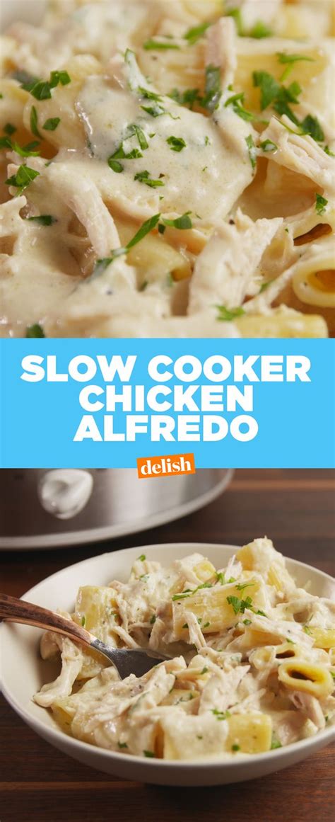 Cooking Slow Cooker Chicken Alfredo Video — Slow Cooker Chicken Alfredo