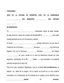 Solicito Rectificacion De Acta De Matrimonio Matrimonio Divorcio Hot Sex Picture