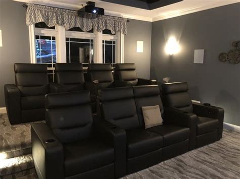 Residential Solutions Custom New Build Home Theater With Twinkling