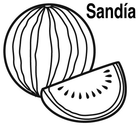 Los mejores dibujos para colorear e imprimir con los niños. COLOREAR DIBUJOS DE SANDIAS