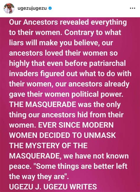 Modern Women Unmasking The Mystery Behind The Masquerade Is Why Africa