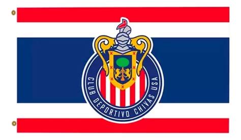 Bandera Chivas Guadalajara Equipo De Futbol Poliéster 60x90 Meses Sin Interés