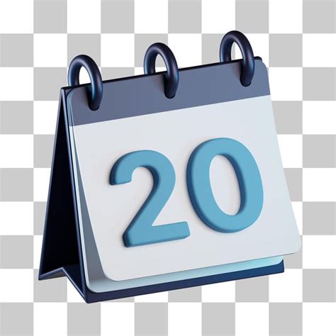 Premium Psd Daily Calendar 3d Icon