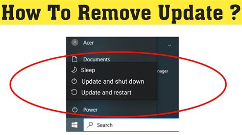 How To Remove Windows 10 Update And Shut Down Update And Restart