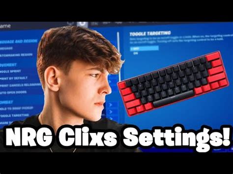 I Copied NRG Clix S Fortnite Settings YouTube