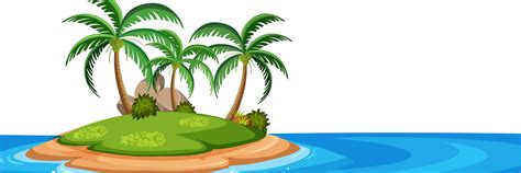 Isolated Island On White Background 694403 Vector Art At Vecteezy