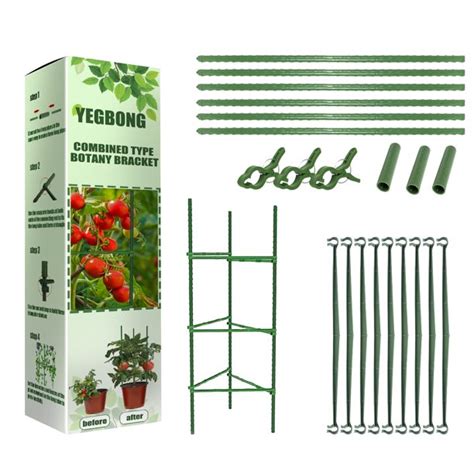 Oavqhlg3b Tomato Cage Plant Stakes And Support With Clips For