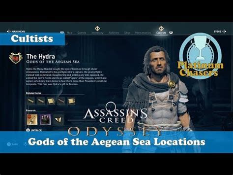 Gods Of The Aegean Sea Cultist Locations Assassin S Creed Odyssey