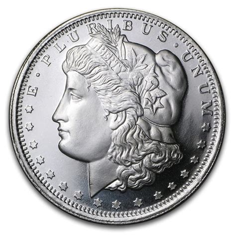 1 Troy Oz 999 Fine Silver Bullion Morgan Silver Dollar Design Round