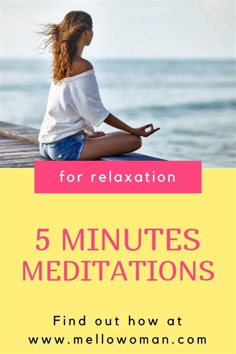 5 Minute Meditations For Relaxation Get Calm And Move On In 2020 5