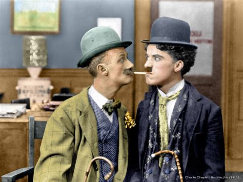 18 Interesting Colorized Photos Of Charlie Chaplin From Between The