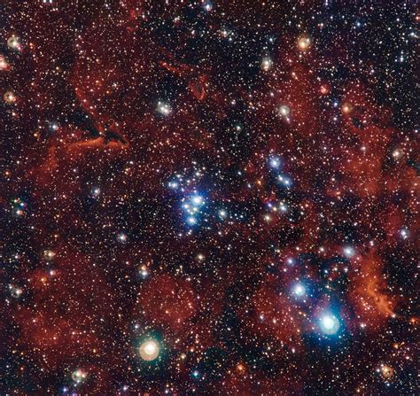 Astronomers View A Young Open Cluster Of Stars