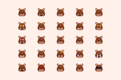 Bear Emoji By Andri Graphic Thehungryjpeg