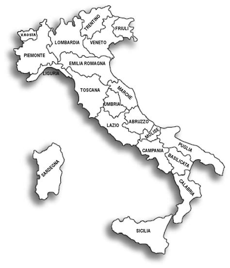 Cartina Italia Con Regioni E Capoluoghi Da Stampare Wroc Awski