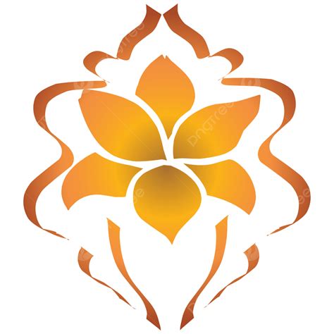 Lotus Flower Logo Vector Art Png Lotus Flower Logo With A Bright Color