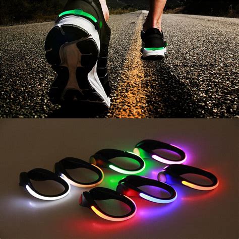 2pcs Led Shoe Clip Light Outdoor Night Running Cycling Bicycle Rgb